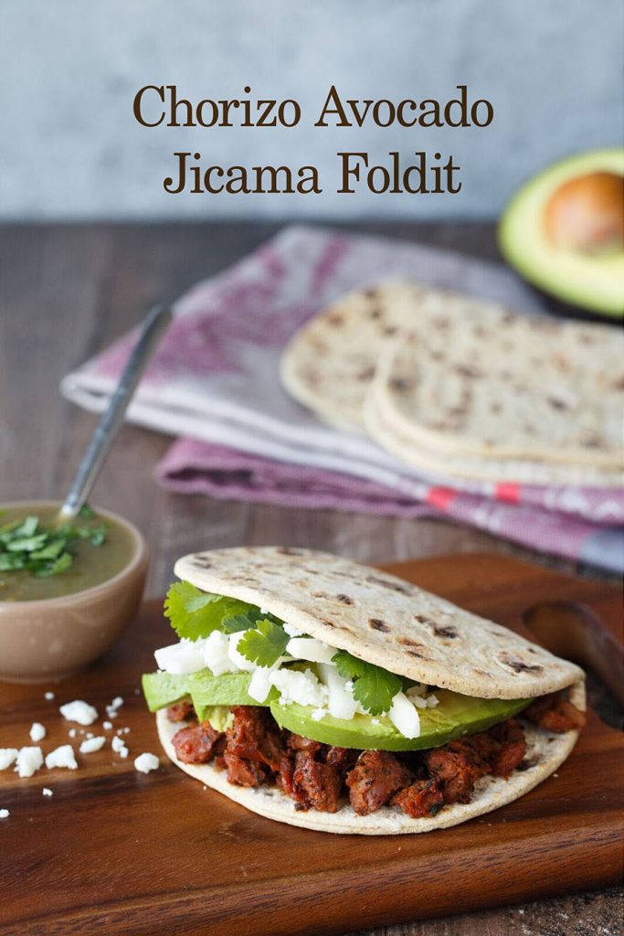 chorizo avocado jicama foldit