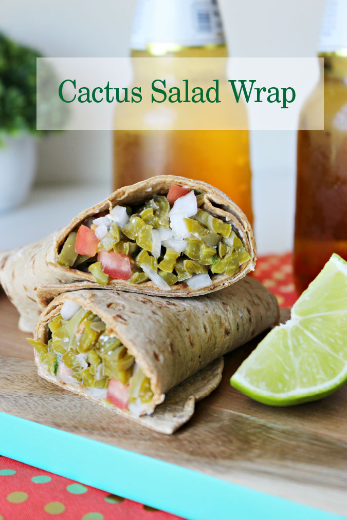 cactus salad wrap