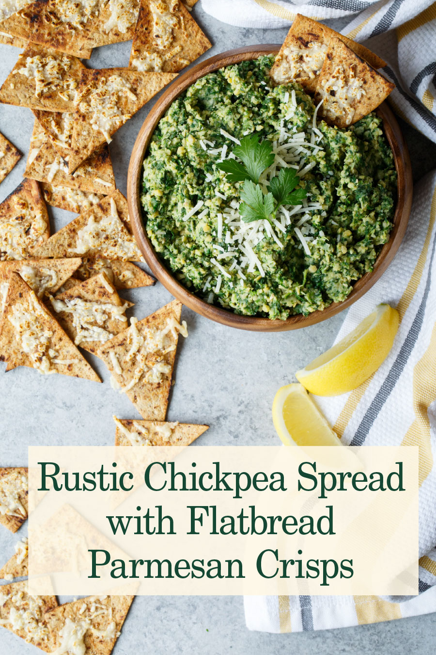 chickpea spread flatbread crisps