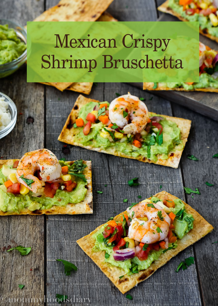mex crispy shrimp bruschetta