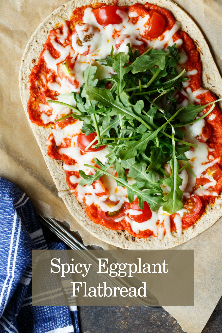 spicyeggplant flatbread