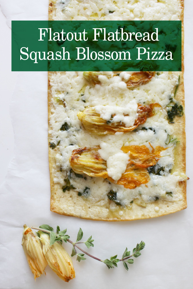 squash blossom pizza