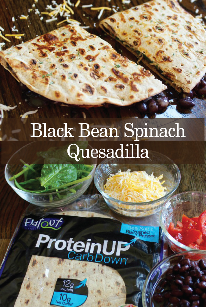 black bean spinach quesadilla adj
