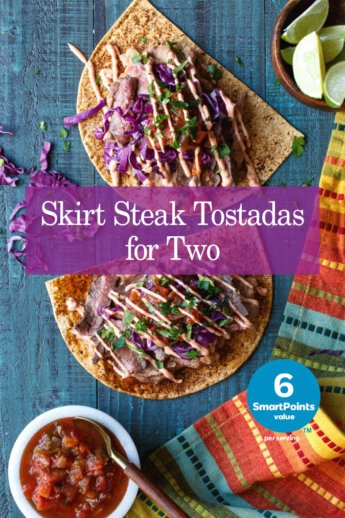 skirt steak tostadas for 2 now 6