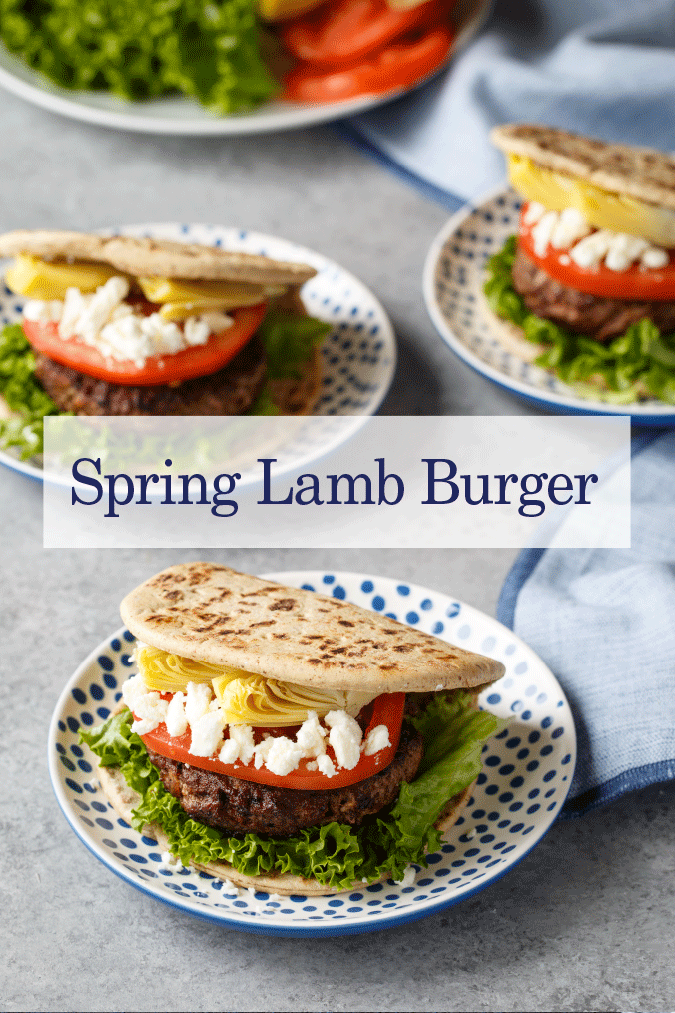 spring lamb burger