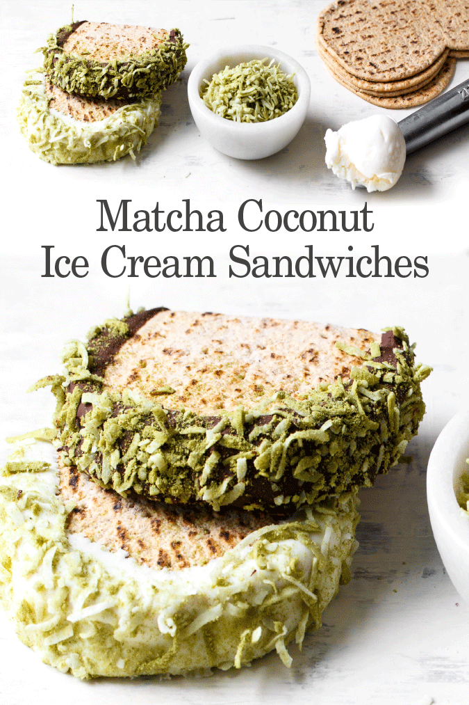 matcha coconut ice cream sandwich recipe