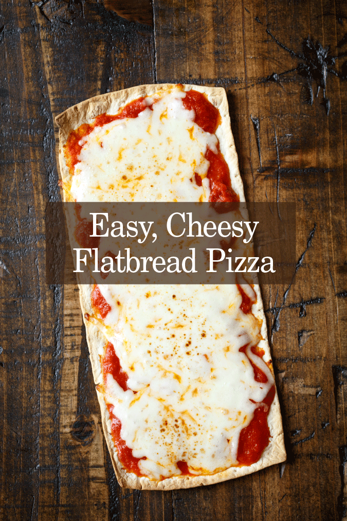 easy cheesy flatbread pizza pic
